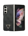 Guess GUHCZFD5P4TDPK Samsung Galaxy Z Fold 5 hardcase Leather 4G Diamond Triangle black