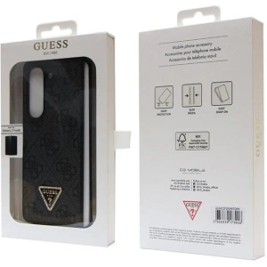 Wholesale Guess GUHCZFD5P4TDPK Samsung Galaxy Z Fold 5 hardcase Leather 4G Diamond Triangle black - GUE2795 - {ean13} - Hurt