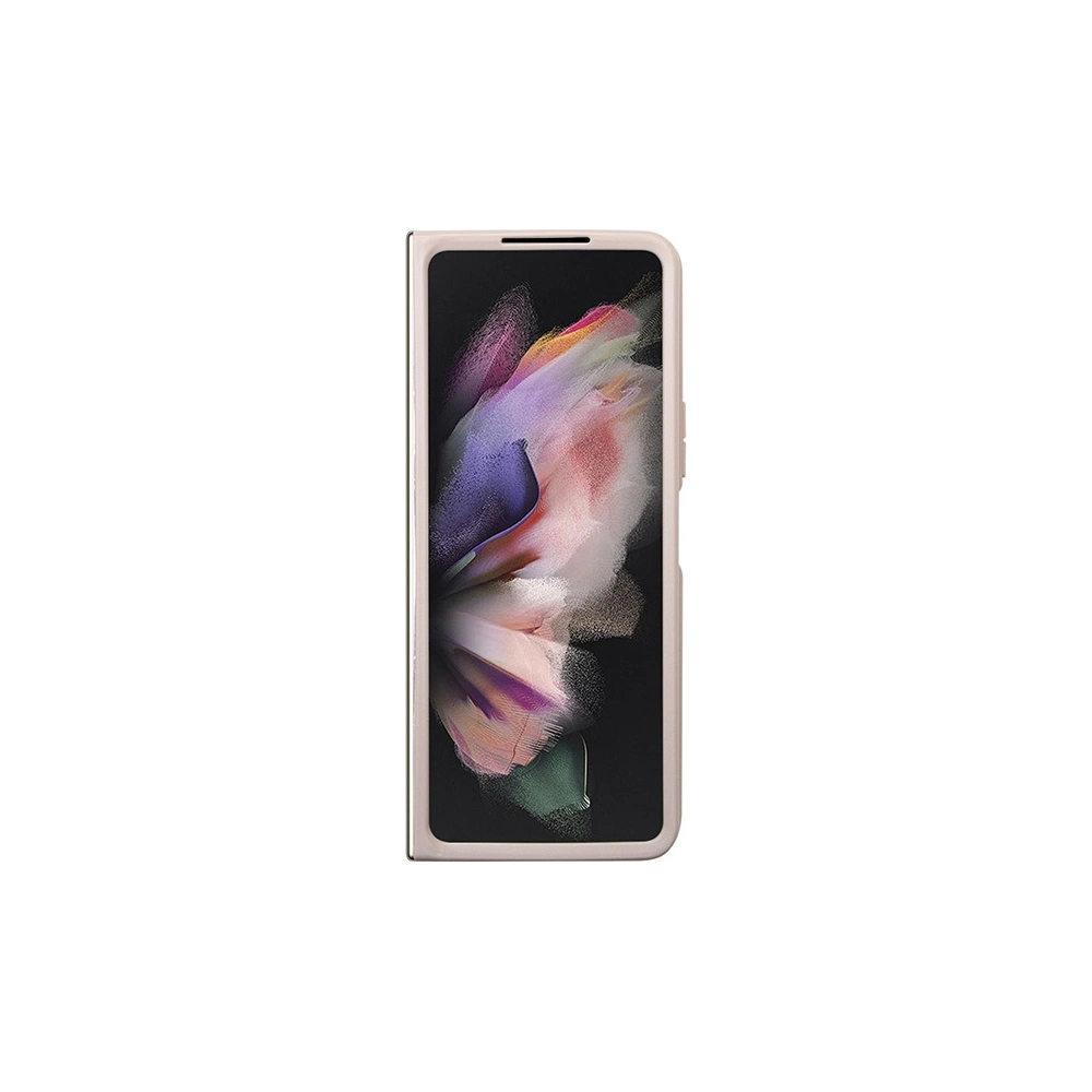 Wholesale Guess GUHCZFD5P4TDPP Samsung Galaxy Z Fold 5 hardcase Leather 4G Triangle Strass pink - GUE2796 - {ean13} - Hurt