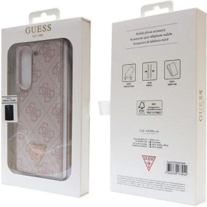 Wholesale Guess GUHCZFD5P4TDPP Samsung Galaxy Z Fold 5 hardcase Leather 4G Triangle Strass pink - GUE2796 - {ean13} - Hurt