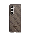 Wholesale Guess GUHCZFD5P4TDPW Samsung Galaxy Z Fold 5 hardcase Leather 4G Triangle Strass brown - GUE2797 - {ean13} - Hurt