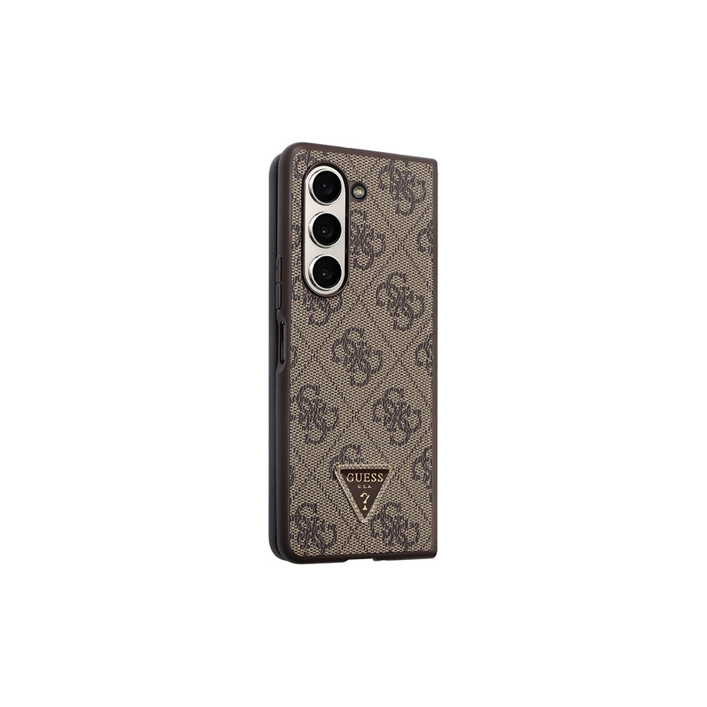 Hurtownia GSM - Etui Guess GUHCZFD5P4TDPW Samsung Galaxy Z Fold 5 hardcase Leather 4G Triangle Strass hnědý/brown - GUE2797 - {ean13} - Hurt
