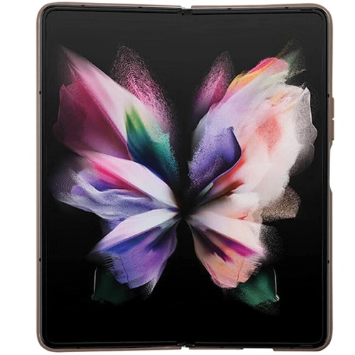 Etui Guess GUHCZFD5P4TDPW Samsung Galaxy Z Fold 5 hardcase Leather 4G Triangle Strass brązowy/brown