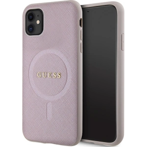 Hurtownia GSM - Etui Guess GUHMN61PSAHMCP Apple iPhone 11/XR hardcase Saffiano MagSafe roz/pink - GUE2798 - {ean13} - Hurt
