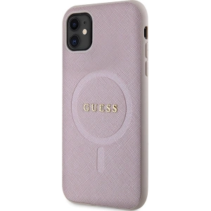 Hurtownia GSM - Etui Guess GUHMN61PSAHMCP Apple iPhone 11/XR hardcase Saffiano MagSafe roz/pink - GUE2798 - {ean13} - Hurt