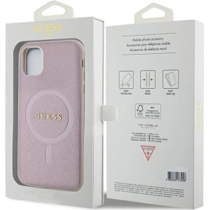 Hurtownia GSM - Etui Guess GUHMN61PSAHMCP Apple iPhone 11/XR hardcase Saffiano MagSafe roz/pink - GUE2798 - {ean13} - Hurt