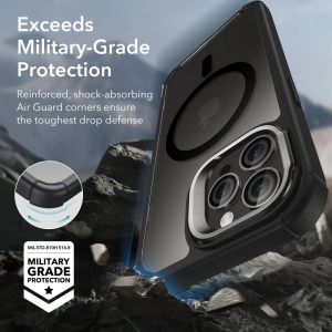 Wholesale ESR Armor Tough Kickstand Halolock Magsafe Apple iPhone 15 Pro Max clear/black - ESR673 - {ean13} - Hurt