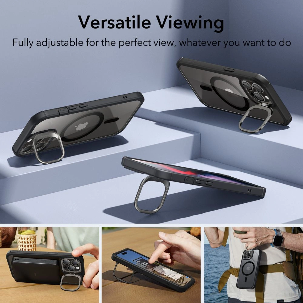 Hurtownia GSM - Etui ESR Armor Tough Kickstand Halolock Magsafe Apple iPhone 15 Pro Max čiré/černé - ESR673 - {ean13} - Hurt
