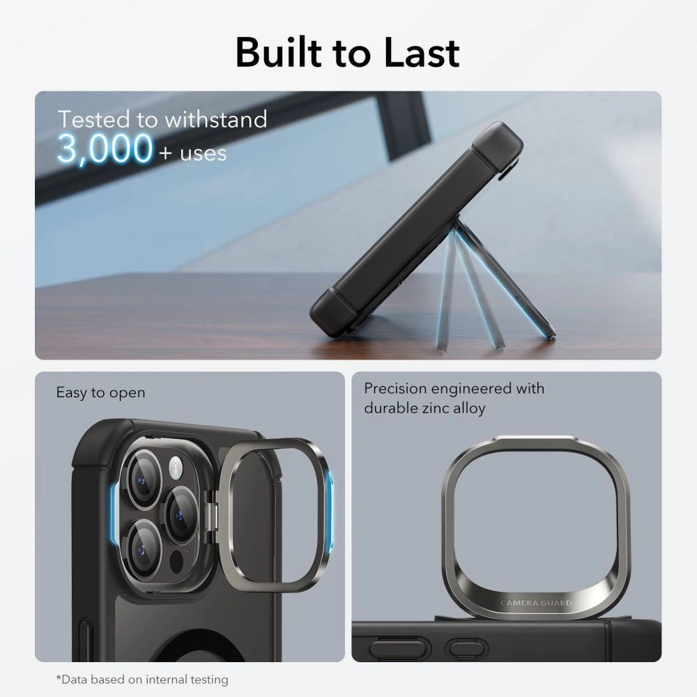 Hurtownia GSM - Etui ESR Armor Tough Kickstand Halolock Magsafe Apple iPhone 15 Pro Max čiré/černé - ESR673 - {ean13} - Hurt