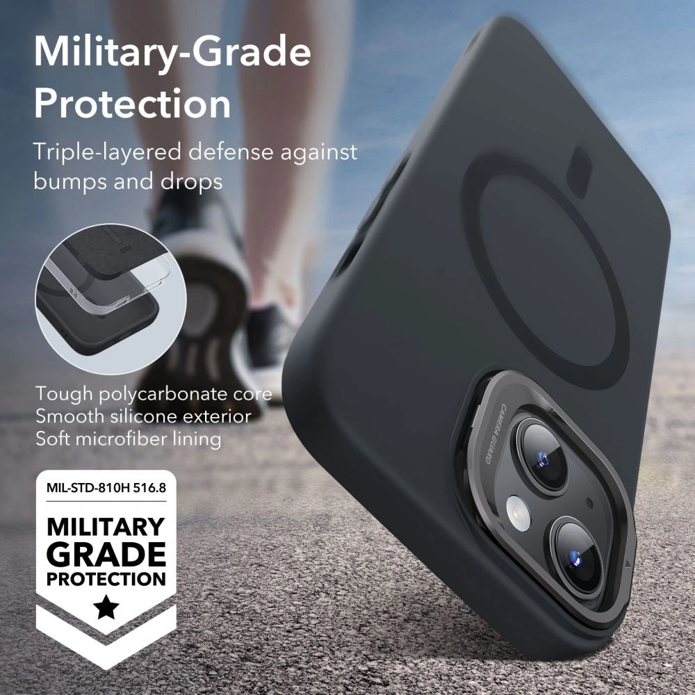 Hurtownia GSM - Case ESR Cloud Kickstand Halolock Magsafe Apple iPhone 15 schwarz - ESR674 - {ean13} - Hurt