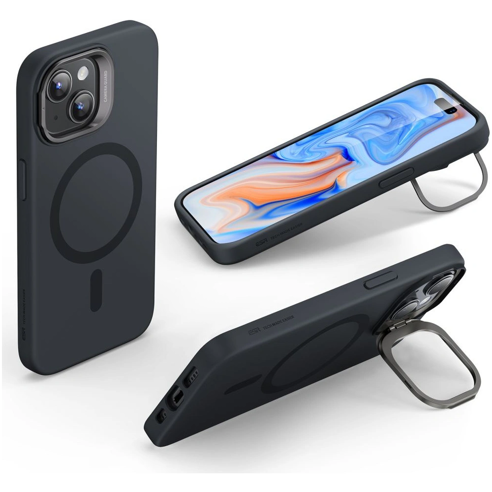 Hurtownia GSM - Etui ESR Cloud Kickstand Halolock Magsafe Apple iPhone 15 Plus / 14 Plus negru - ESR675 - {ean13} - Hurt