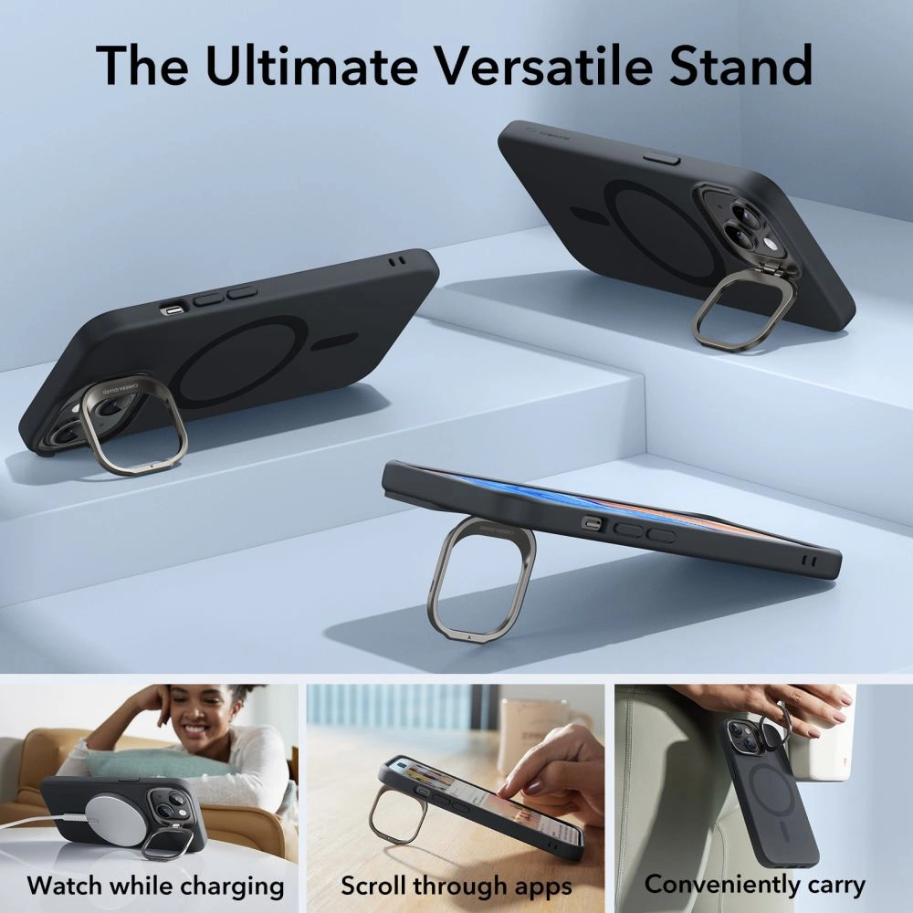Hurtownia GSM - Etui ESR Cloud Kickstand Halolock Magsafe Apple iPhone 15 Plus / 14 Plus negru - ESR675 - {ean13} - Hurt