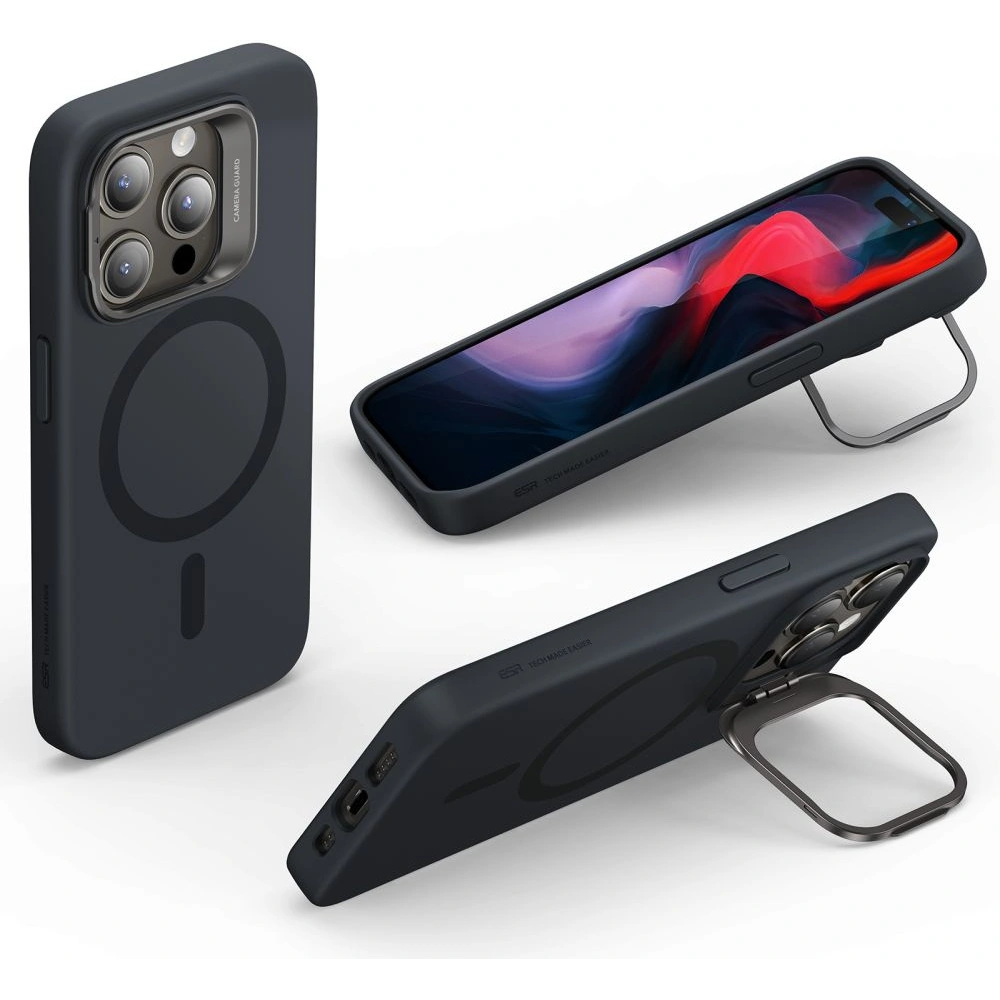 Hurtownia GSM - Etui ESR Cloud Kickstand Halolock Magsafe Apple iPhone 15 Pro negru - ESR676 - {ean13} - Hurt