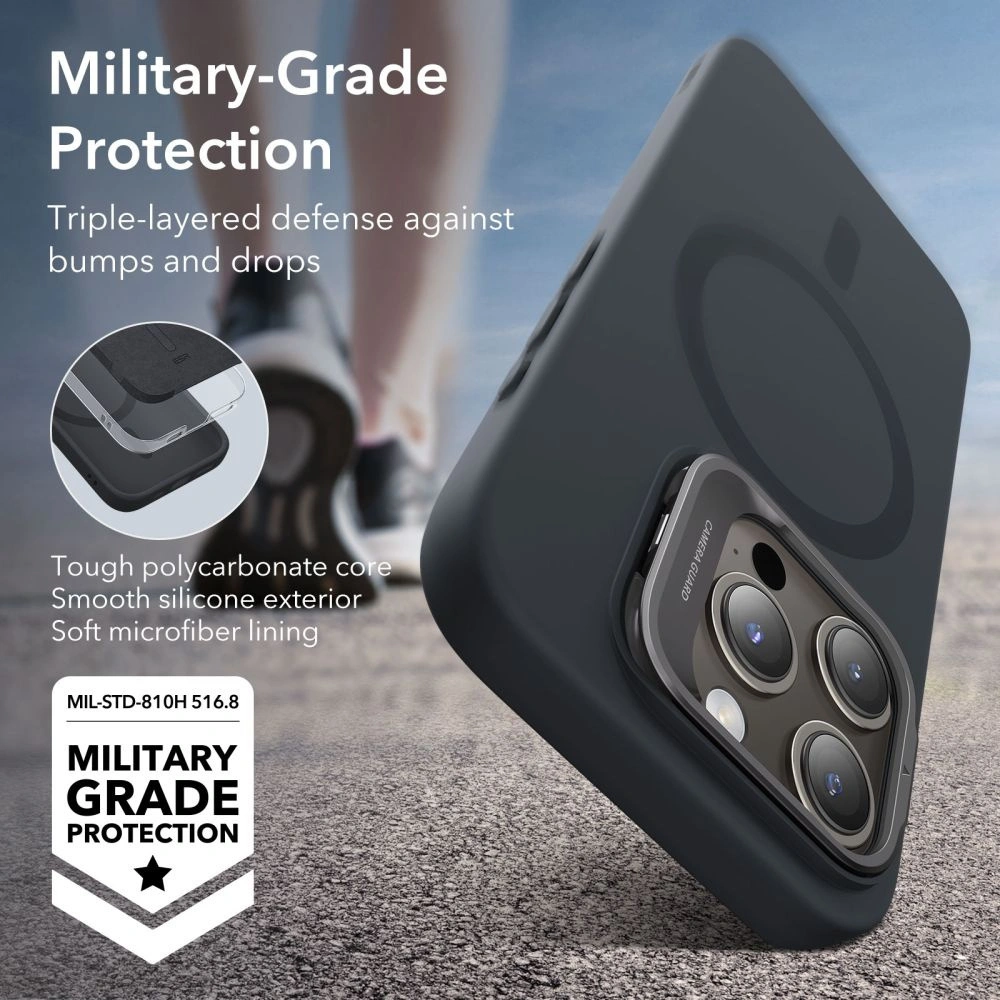 Wholesale ESR Cloud Kickstand Halolock Magsafe Apple iPhone 15 Pro black - ESR676 - {ean13} - Hurt
