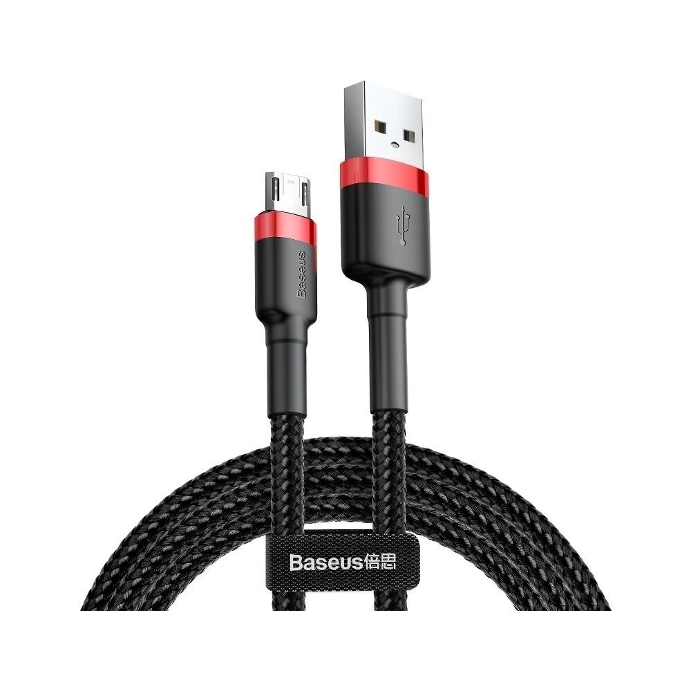 Hurtownia GSM - Kabel Micro USB Baseus Cafule 2.4A 0.5m (roșu-negru) - BSU253REDBLK - {ean13} - Hurt