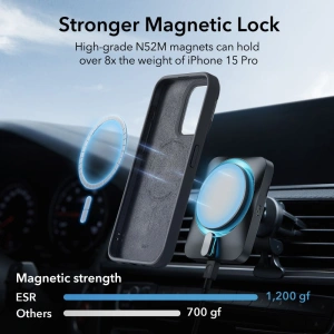 Wholesale ESR Cloud Kickstand Halolock Magsafe Apple iPhone 15 Pro Max black - ESR677 - {ean13} - Hurt