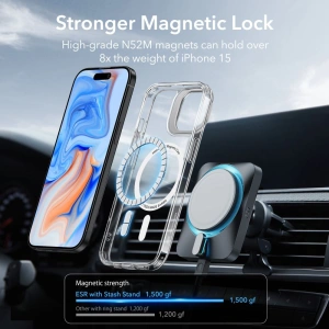 Hurtownia GSM - Etui ESR Classic Kickstand Halolock Magsafe Apple iPhone 15 transparent - ESR678 - {ean13} - Hurt