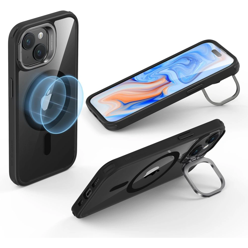 Hurtownia GSM - Etui ESR Classic Kickstand Halolock Magsafe Apple iPhone 15 clar/negru - ESR679 - {ean13} - Hurt