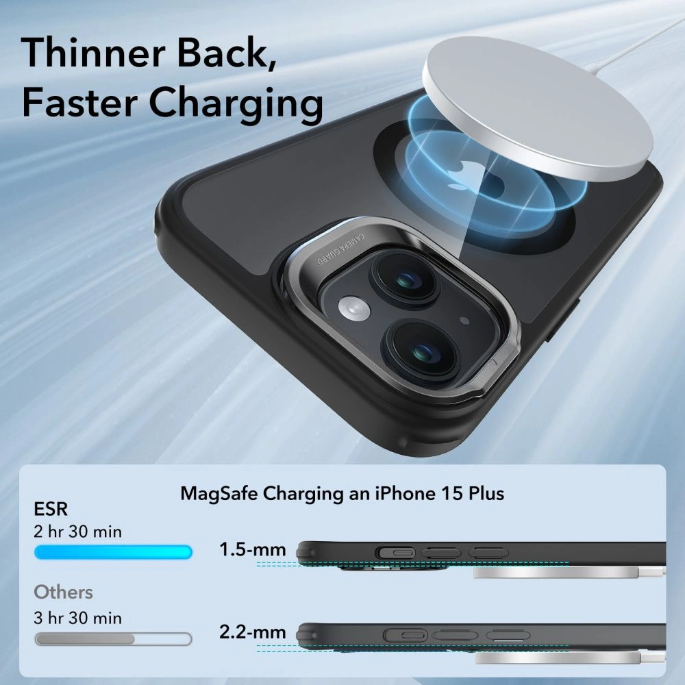 Wholesale ESR Classic Kickstand Halolock Magsafe Apple iPhone 15 clear/black - ESR679 - {ean13} - Hurt