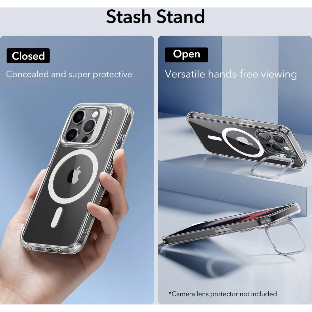 Hurtownia GSM - Etui ESR Classic Kickstand Halolock Magsafe Apple iPhone 15 Pro átlátszó - ESR682 - {ean13} - Hurt