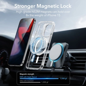 Hurtownia GSM - Etui ESR Classic Kickstand Halolock Magsafe Apple iPhone 15 Pro transparent - ESR682 - {ean13} - Hurt