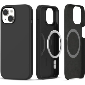 Etui Tech-Protect Silicon Magsafe Apple iPhone 15 Negru Mat