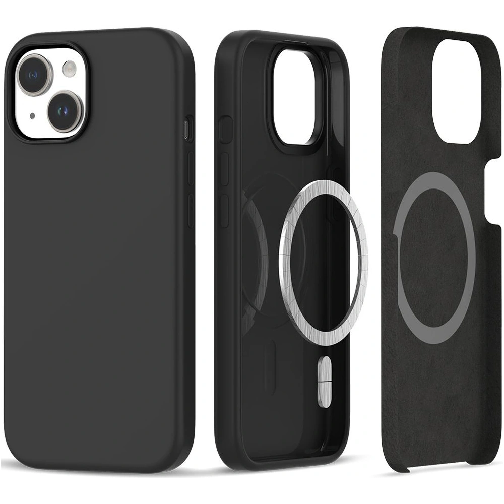 Hurtownia GSM - Etui Tech-Protect szilikon Magsafe Apple iPhone 15 Matt Fekete - THP2243 - {ean13} - Hurt