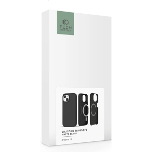 Etui Tech-Protect Silicon Magsafe Apple iPhone 15 Negru Mat