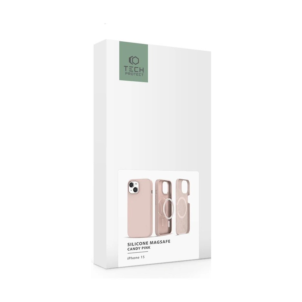 Hurtownia GSM - Etui Tech-Protect Szilikon Magsafe Apple iPhone 15 Candy Pink - THP2244 - {ean13} - Hurt