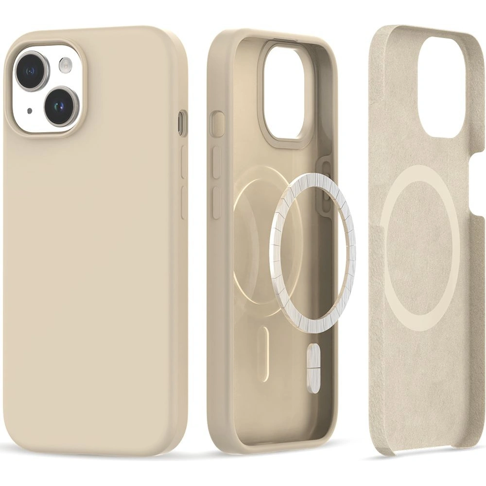 Hurtownia GSM - Etui Tech-Protect Silicon Magsafe Apple iPhone 15 Bej Sand - THP2245 - {ean13} - Hurt