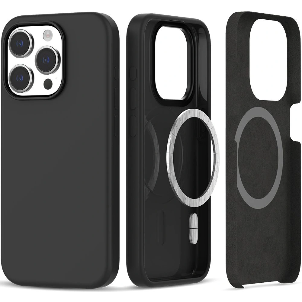 Hurtownia GSM - Etui Tech-Protect Silicone Magsafe Apple iPhone 15 Pro Matte Black - THP2246 - {ean13} - Hurt