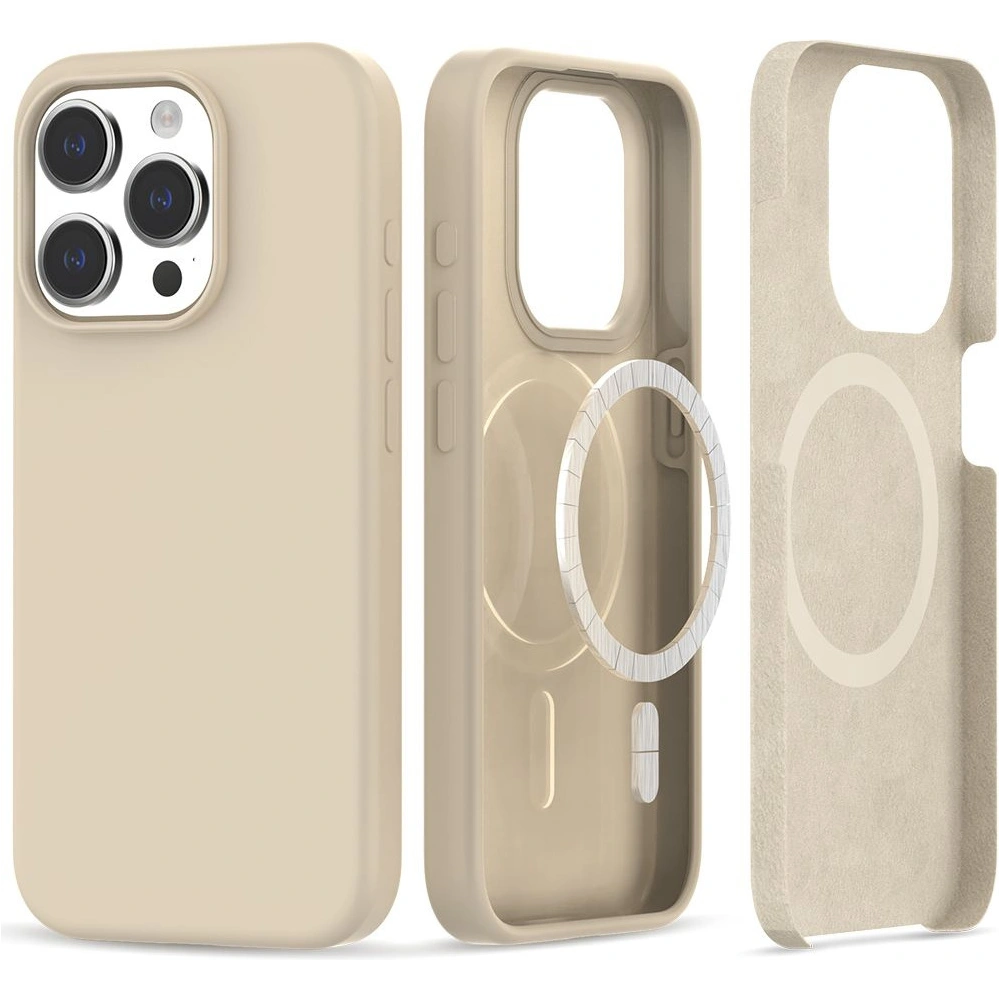 Hurtownia GSM - Etui Tech-Protect Silicone Magsafe Apple iPhone 15 Pro Sand Beige - THP2248 - {ean13} - Hurt