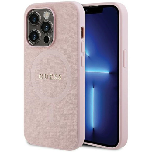 Guess Distributor - 3666339156121 - GUE2799 - Guess GUHMP13LPSAHMCP Apple iPhone 13/13 Pro hardcase Saffiano MagSafe pink - B2B homescreen