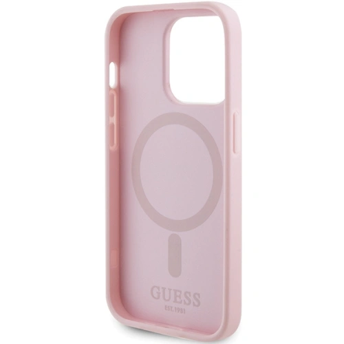 Etui Guess GUHMP13LPSAHMCP Apple iPhone 13/13 Pro hardcase Saffiano MagSafe różowy/pink