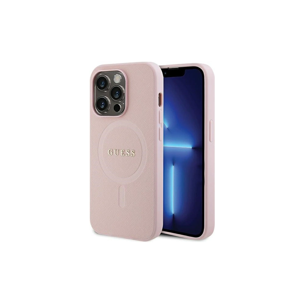 Hurtownia GSM - Etui Guess GUHMP13XPSAHMCP Apple iPhone 13 Pro Max hardcase Saffiano MagSafe růžový/pink - GUE2800 - {ean13} - Hurt