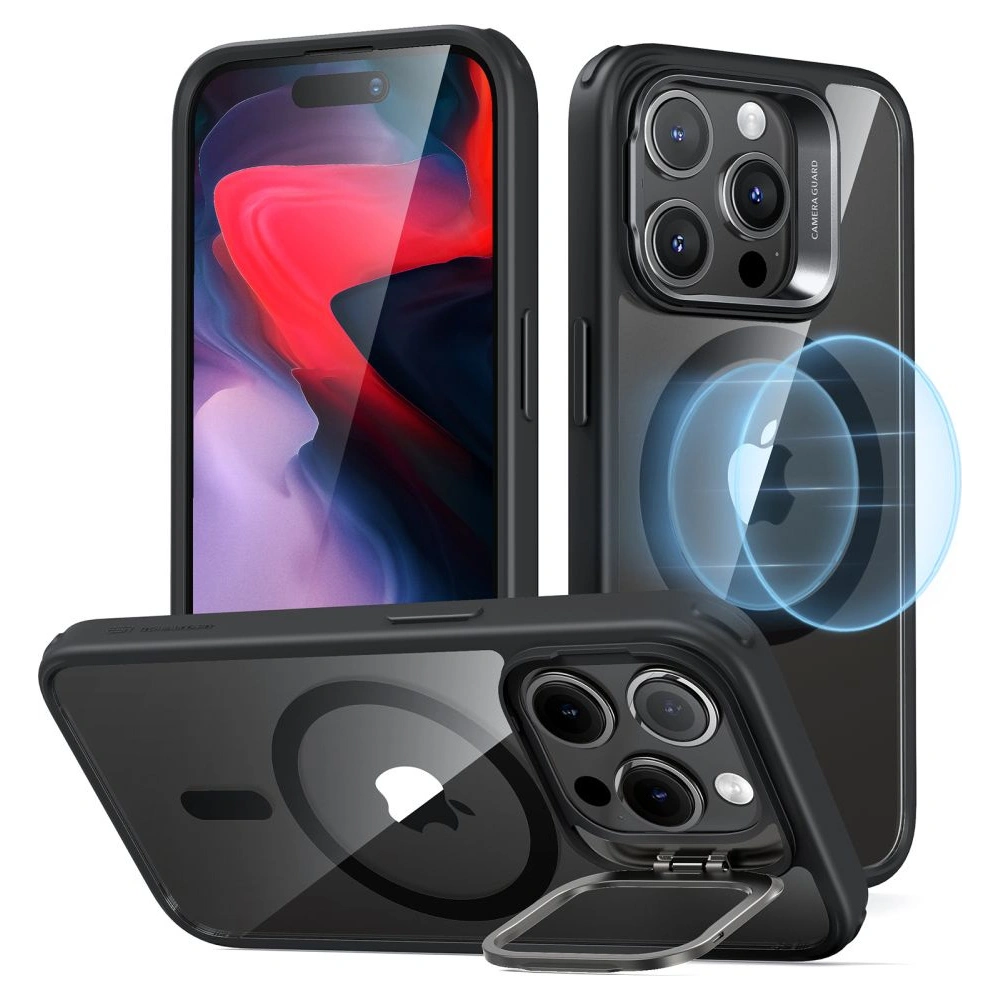 Hurtownia GSM - Etui ESR Classic Kickstand Halolock Magsafe Apple iPhone 15 Pro transparent/negru - ESR683 - {ean13} - Hurt