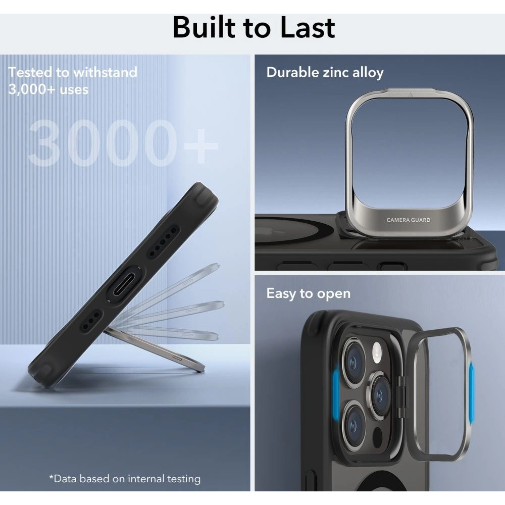 Hurtownia GSM - Etui ESR Classic Kickstand Halolock Magsafe Apple iPhone 15 Pro čiré/černé - ESR683 - {ean13} - Hurt