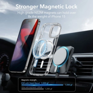 Wholesale ESR Classic Kickstand Halolock Magsafe Apple iPhone 15 Pro Max clear - ESR684 - {ean13} - Hurt