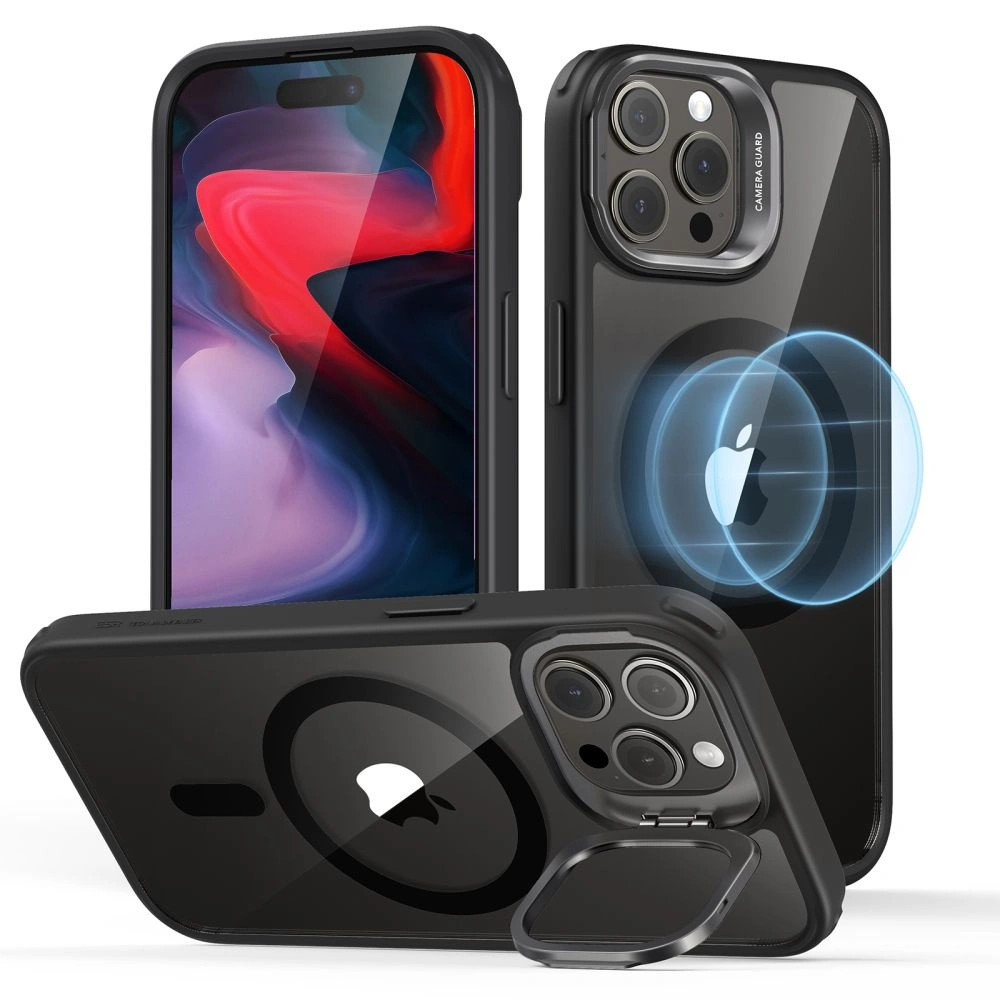 Hurtownia GSM - Etui ESR Classic Kickstand Halolock Magsafe Apple iPhone 15 Pro Max átlátszó/fekete - ESR685 - {ean13} - Hurt