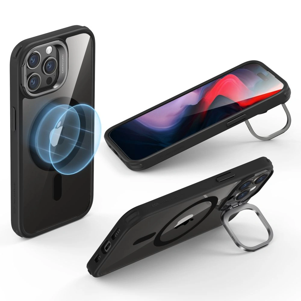 Hurtownia GSM - Etui ESR Classic Kickstand Halolock Magsafe Apple iPhone 15 Pro Max átlátszó/fekete - ESR685 - {ean13} - Hurt