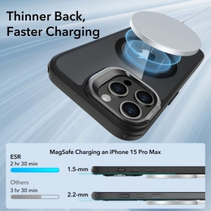Wholesale ESR Classic Kickstand Halolock Magsafe Apple iPhone 15 Pro Max clear/black - ESR685 - {ean13} - Hurt