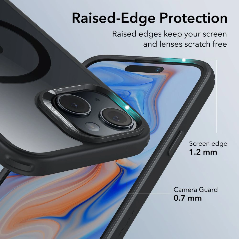 Hurtownia GSM - Etui ESR Classic Hybrid HaloLock Magsafe Apple iPhone 15 Átlátszó/fekete - ESR687 - {ean13} - Hurt