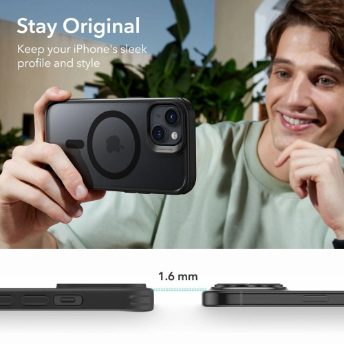 Etui ESR Classic Hybrid HaloLock Magsafe Apple iPhone 15 Frosted Black