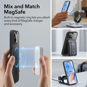 Hurtownia GSM - Etui ESR Classic Hybrid HaloLock Magsafe Apple iPhone 15 Plus / 14 Plus Negru Înghețat - ESR691 - {ean13} - Hurt
