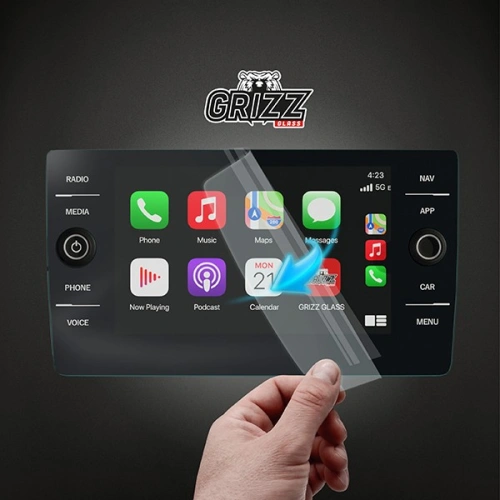 Folia matowa GrizzGlass CarDisplay Protection do Volkswagen Taigo Discover Media 2020-2025