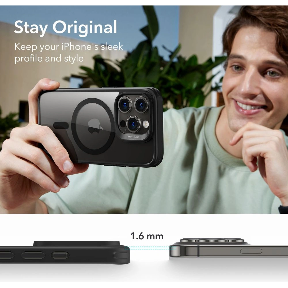Wholesale ESR Classic Hybrid HaloLock Magsafe Apple iPhone 15 Pro clear/black - ESR693 - {ean13} - Hurt