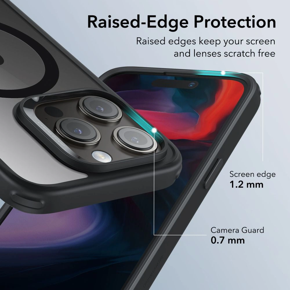 Hurtownia GSM - Case ESR Classic Hybrid HaloLock Magsafe Apple iPhone 15 Pro Max klar/schwarz - ESR695 - {ean13} - Hurt