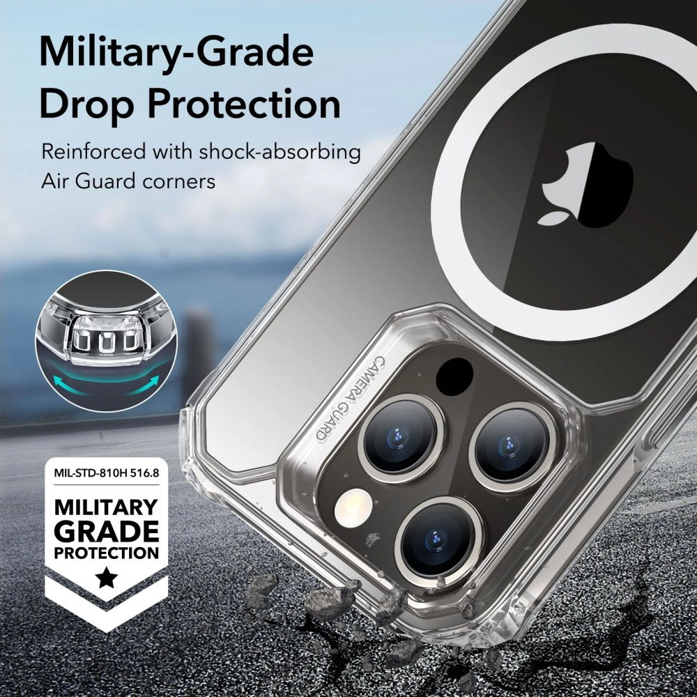 Hurtownia GSM - Case ESR Air Armor Halolock MagSafe Apple iPhone 15 Pro Clear - ESR703 - {ean13} - Hurt