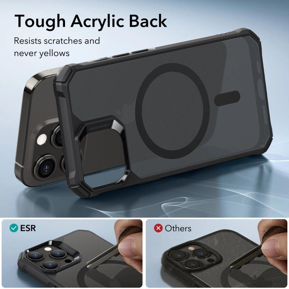 Hurtownia GSM - Etui ESR Air Armor Halolock MagSafe Apple iPhone 15 Pro Negru Înghețat - ESR704 - {ean13} - Hurt