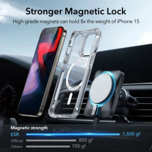 Hurtownia GSM - Etui ESR Air Armor Halolock MagSafe Apple iPhone 15 Pro Max Clear - ESR705 - {ean13} - Hurt